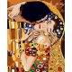 Gustav Klimt: Csók festés számok alapján kreatív készlet keret nélkül