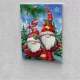 Karácsonyi manók festés számok alapján kreatív készlet 30x40