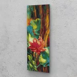 Virág a babuszok között festés számok alapján kreatív készlet keret nélkül 30x80