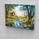 Erdei folyó festés számok alapján kreatív készlet keret nélkül 40x50