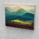 Hegyvidéki tájkép festés számok alapján kreatív készlet kerettel 40x50