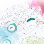 Fűzfa a folyó partján között festés számok alapján kreatív készlet keret nélkül 50x60