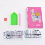 Alpakás mini spirál jegyzetfüzet gyémántszemes kirakó 10x14,5 cm