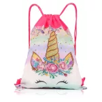 Egyszarvú  szempillákkal tornazsák gyémántszemes kirakóval