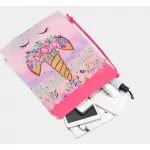 Egyszarvú  szempillákkal tornazsák gyémántszemes kirakóval