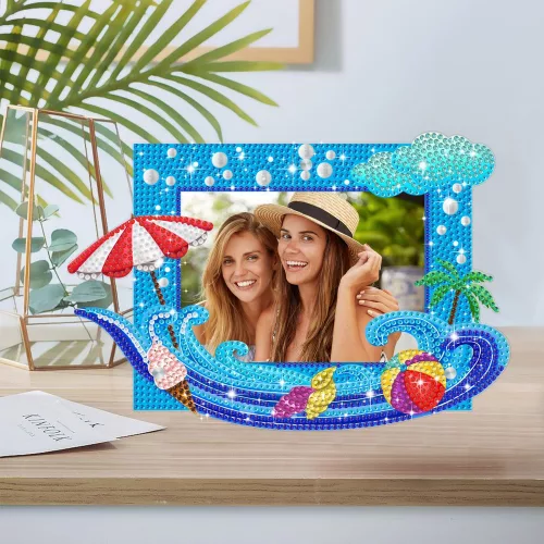 Csináld Magad Gyémántszemes Képkeret –Napernyős