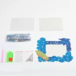 Csináld Magad Gyémántszemes Képkeret - Delfines