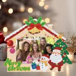 Csináld Magad Gyémántszemes Képkeret - Karácsonyi házikó