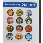 Karácsonyi Gyémántszemes kirakó matrica 12 db-os