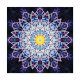 Sötétben világító Kék Mandala kör alakú kreatív gyémánt kirakó