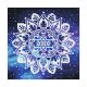 Sötétben világító Belső Béke Mandala kör alakú kreatív gyémánt kirakó