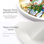 Hóemberes különleges kör alakú Gyémántszemes kirakó kör alakú plexi kerettel 