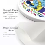Szerelem különleges kör alakú Gyémántszemes kirakó kör alakú plexi kerettel 