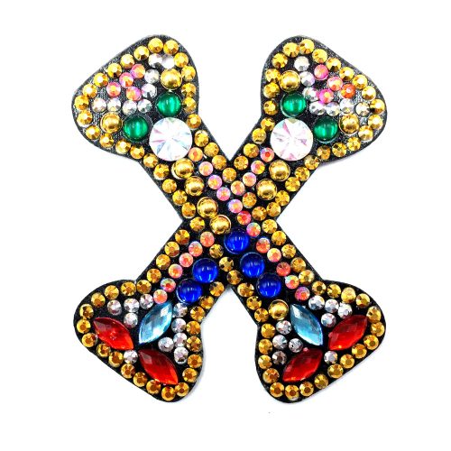 X betű gyémántszemmel kirakható kreatív termék