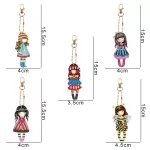 Kislányos kulcstartó