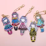 Kislányos kulcstartó