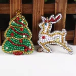 Karácsony Rénszarvassal gyémántszemmel kirakható kulcstartók