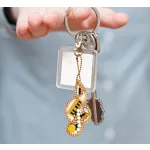 Violinkulcs gyémántszemes kirakó kulcstartók 