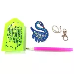 Hattyúk gyémántszemmel kirakható kulcstartók