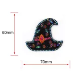 Halloween gyémántszemes kirakó kulcstartók 