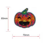 Halloween gyémántszemes kirakó kulcstartók 