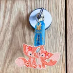 Pandás gyémántszemes kirakó kulcstartók 