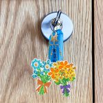 Nagy cica fejes kulcstartó