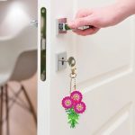 Nagy cica fejes kulcstartó