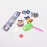 Mikulás Hóember Ünnepi gyémántszemes kirakó kulcstartók 