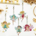 Tündérkék gyémántszemmel kirakható kulcstartók