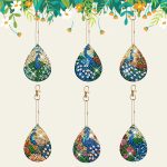 Pávák csepp alakban gyémántszemmel kirakható kulcstartók