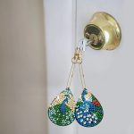 Pávák csepp alakban gyémántszemmel kirakható kulcstartók