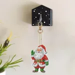 Mikulás 6 részes gyémántszemmel kirakható kulcstartók