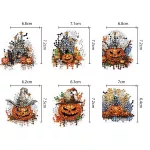 Halloween tökök gyémántszemmel kirakható kulcstartók