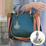 Világítótornyok 6 részes gyémántszemmel kirakható kulcstartók