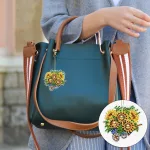 Napraforgó csokrok gyémántszemmel kirakható kulcstartók