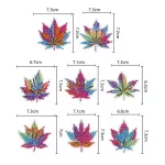 Levelek 8 részes gyémántszemmel kirakható kulcstartók