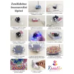 Gyémántszemmel kirakható kereszt dísz zenedoboz 