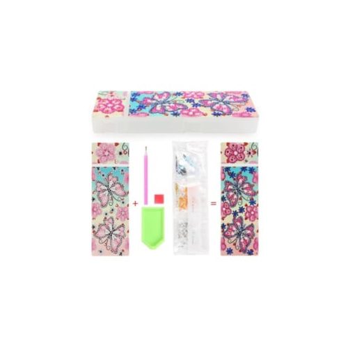 Tolltartó világoskék csepp formával gyémántszemes kirakóval