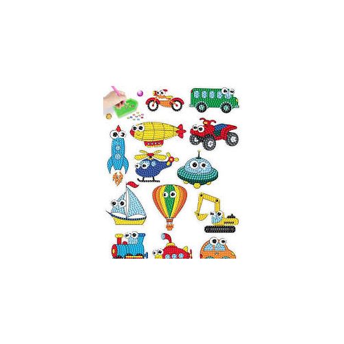 Járgányok gyémántszemmel kirakható kirakó Matrica csomag