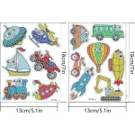 Járgányok gyémántszemmel kirakható kirakó Matrica csomag