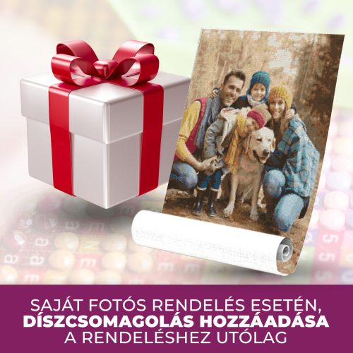 Saját fotós rendelés esetén díszcsomagolás hozzáadása a rendeléshez utólag