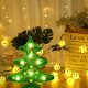 Gyémántszemes kirakó karácsonyfa kis lámpa