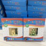 Gyémántszemes kirakó karácsonyfa kis lámpa