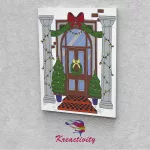 Kreatív festőszett gyermekeknek 30x40-es vászonra nyomtatva Karácsonyi pompa