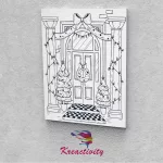 Kreatív festőszett gyermekeknek 30x40-es vászonra nyomtatva Karácsonyi pompa