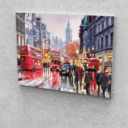   London festés számok alapján kreatív készlet keret nélkül