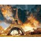 Eiffel Torony festés számok alapján kreatív készlet kerettel