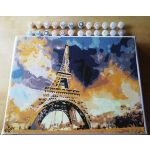 Eiffel Torony festés számok alapján kreatív készlet kerettel
