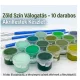 Zöld Szín Válogatás – 10 darabos Akrilfesték Készlet a zöld árnyalataival